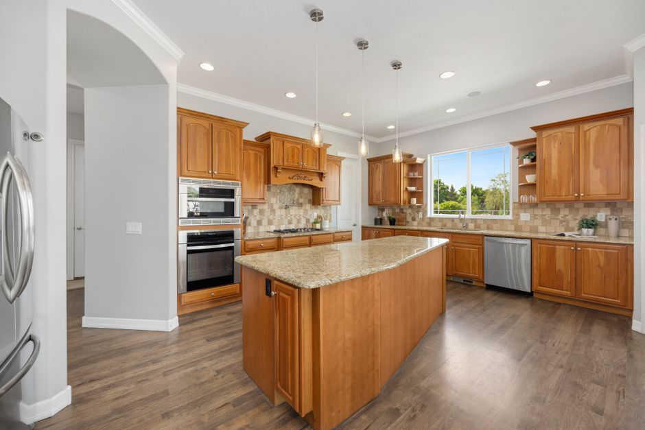 Custom kitchen cabinets crafted from premium wood